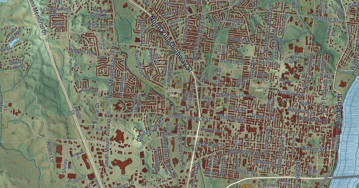 Map of Cape Girardeau, Missouri in 2026