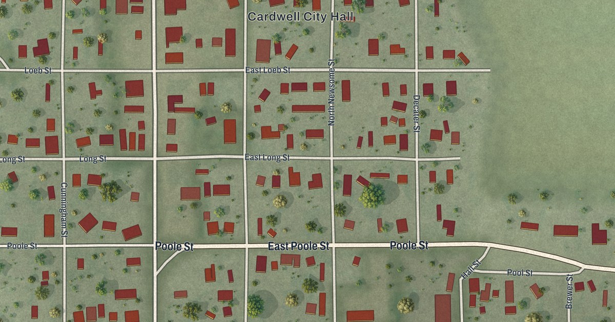 Map of Cardwell, Missouri in 2026