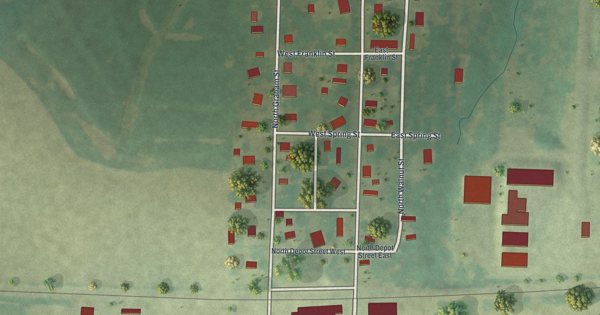 Map of Centerview, Missouri in 2026