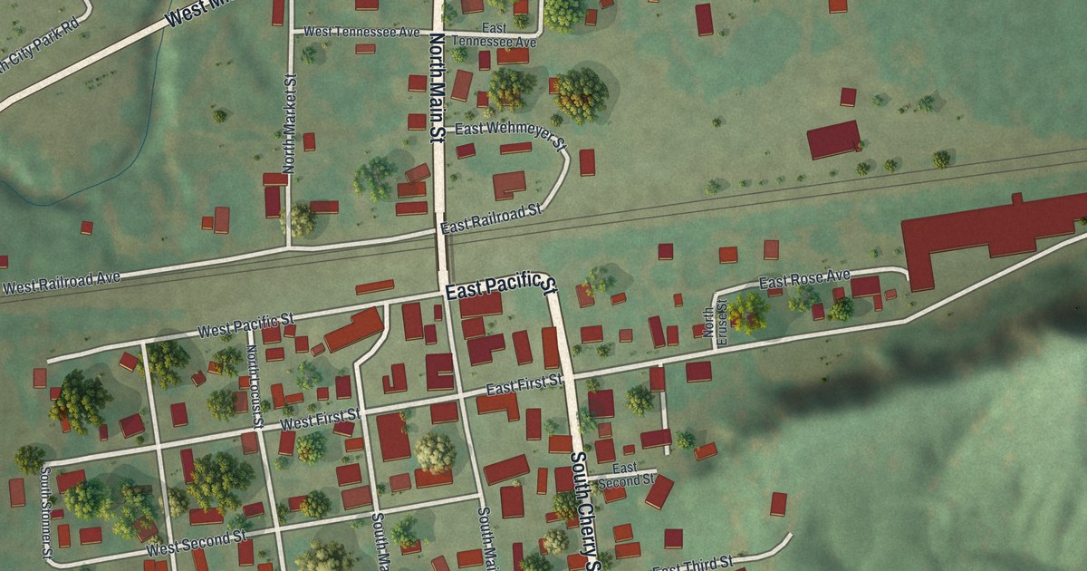 Map of Chamois, Missouri in 2026