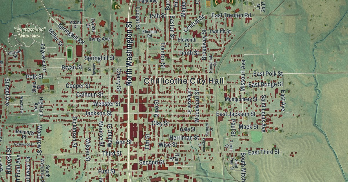 Map of Chillicothe, Missouri in 2026