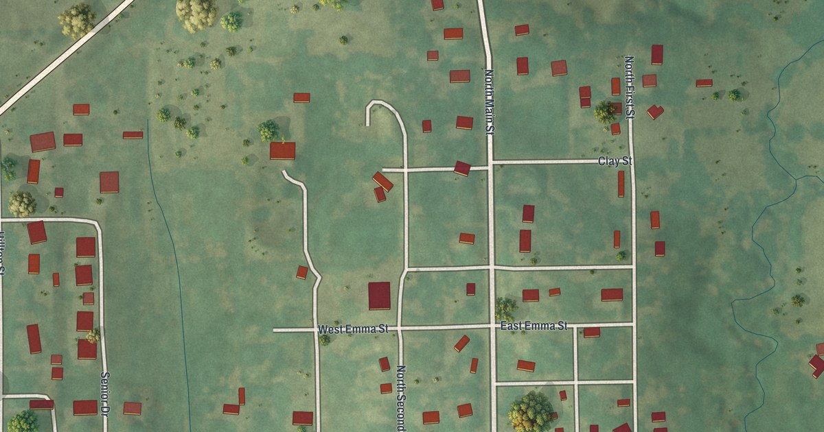Map of Clarksdale, Missouri in 2026