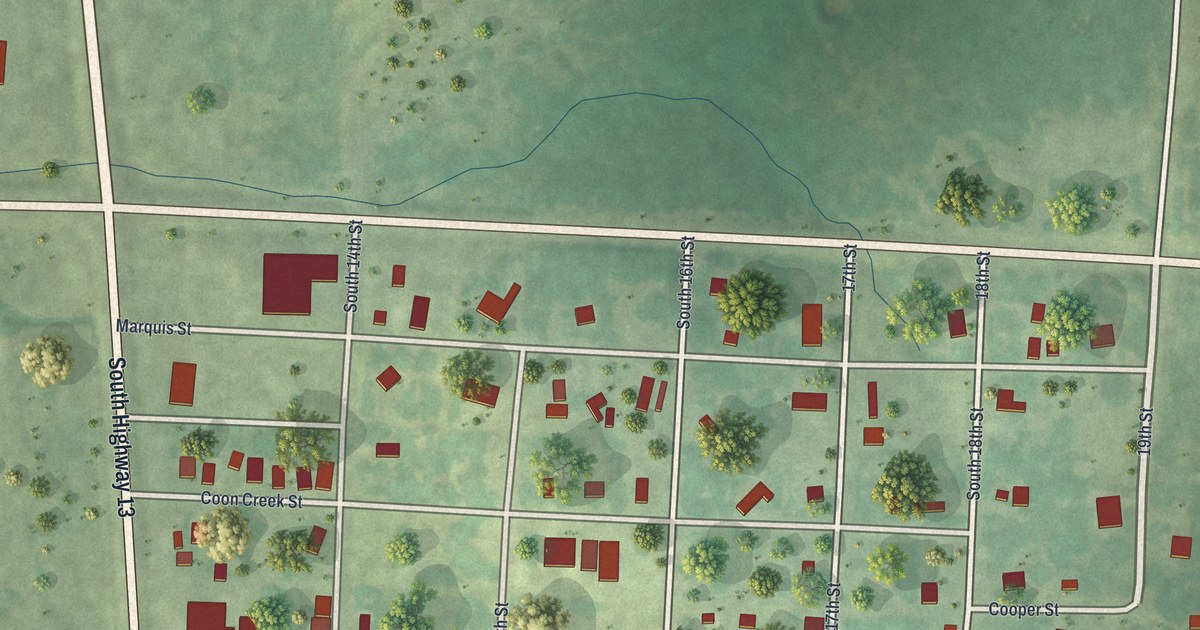 Map of Collins, Missouri in 2026