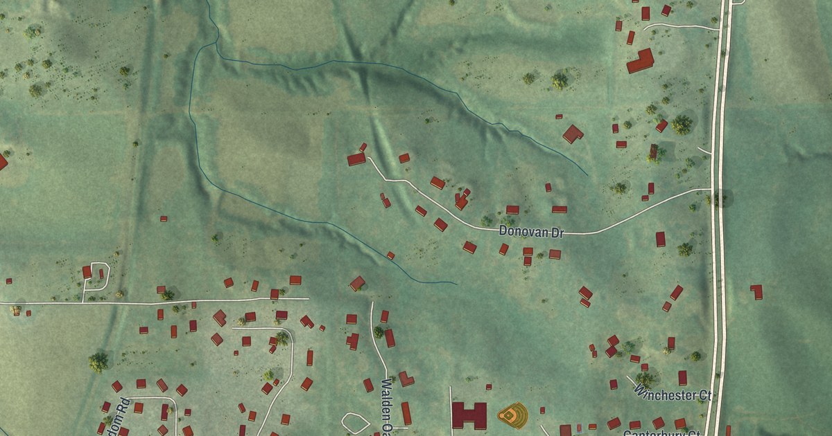 Map of Country Club, Missouri in 2026