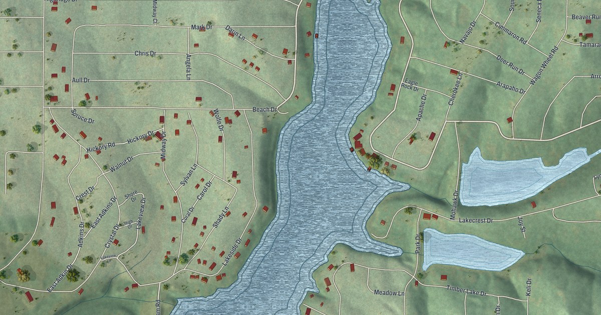 Map of Crystal Lakes, Missouri in 2026