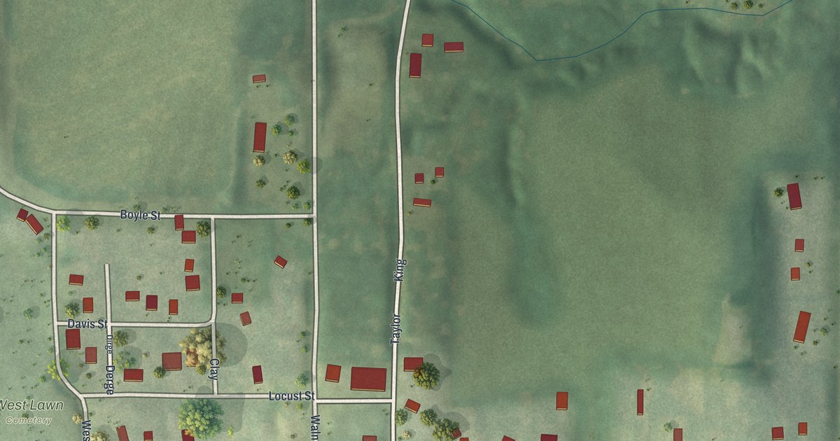 Map of De Kalb, Missouri in 2026