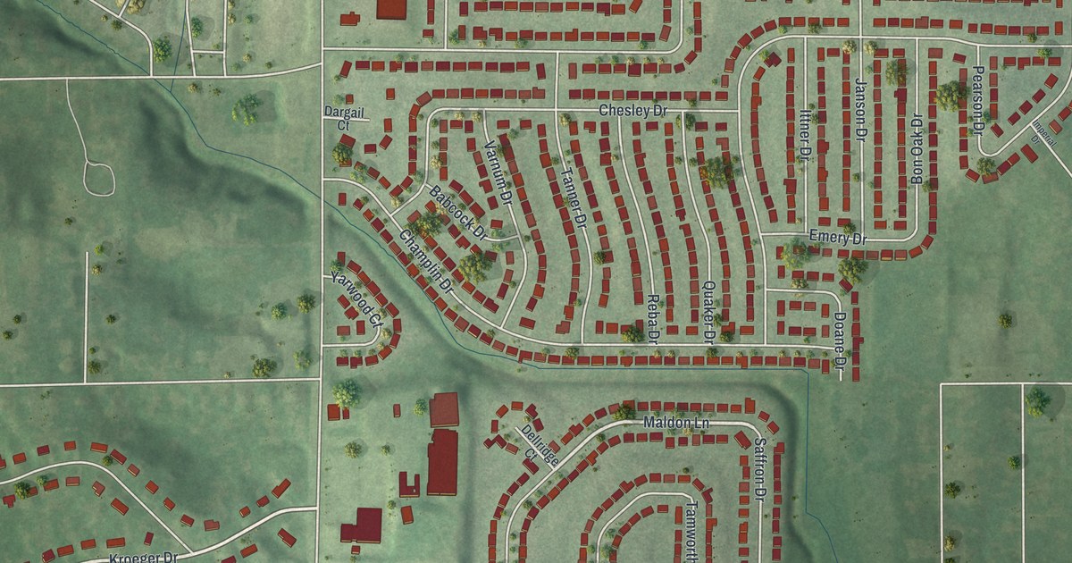 Map of Dellwood, Missouri in 2026
