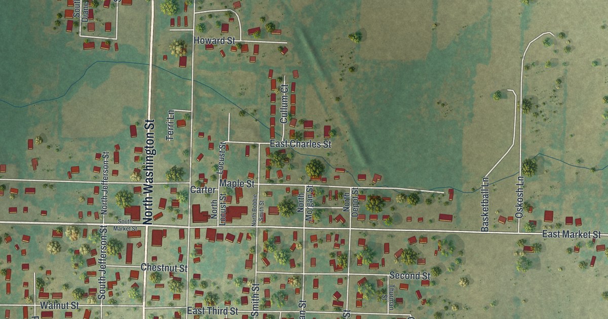 Map of Diamond, Missouri in 2026