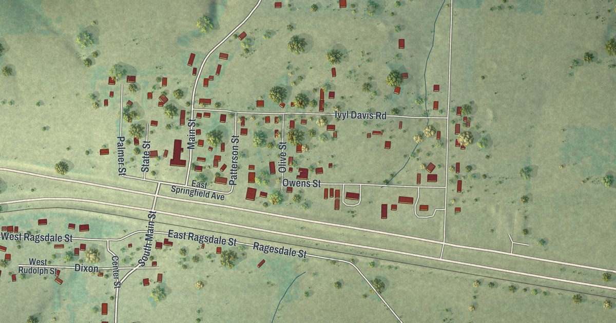 Map of Diggins, Missouri in 2026