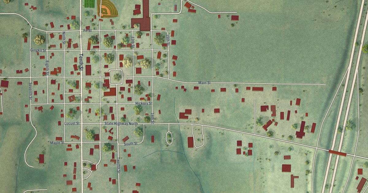 Map of Eagleville, Missouri in 2026