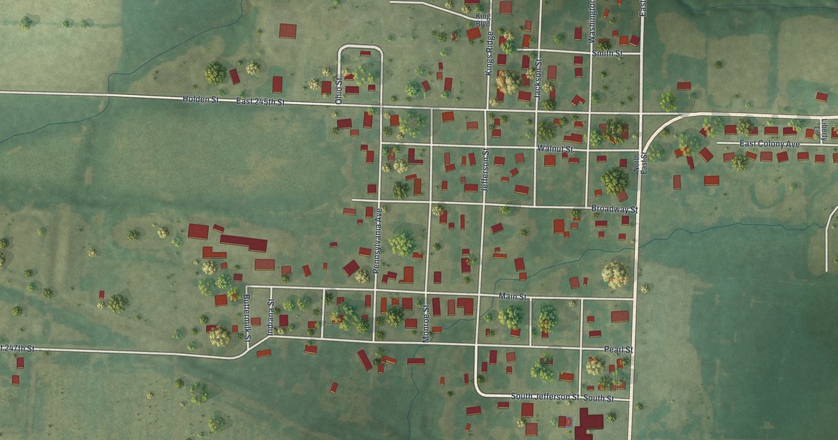 Map of East Lynne, Missouri in 2026