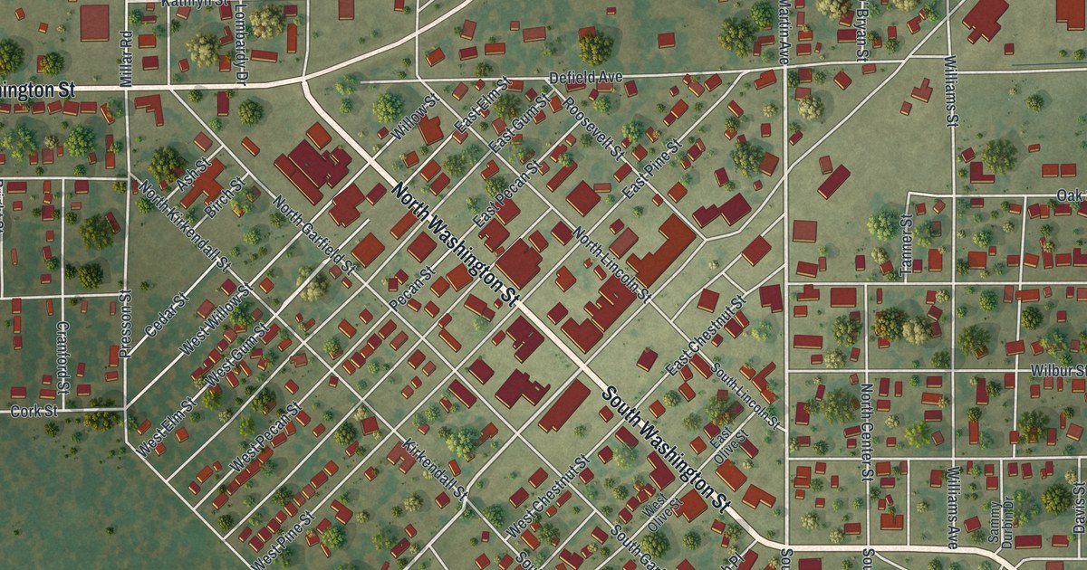 Map of East Prairie, Missouri in 2026