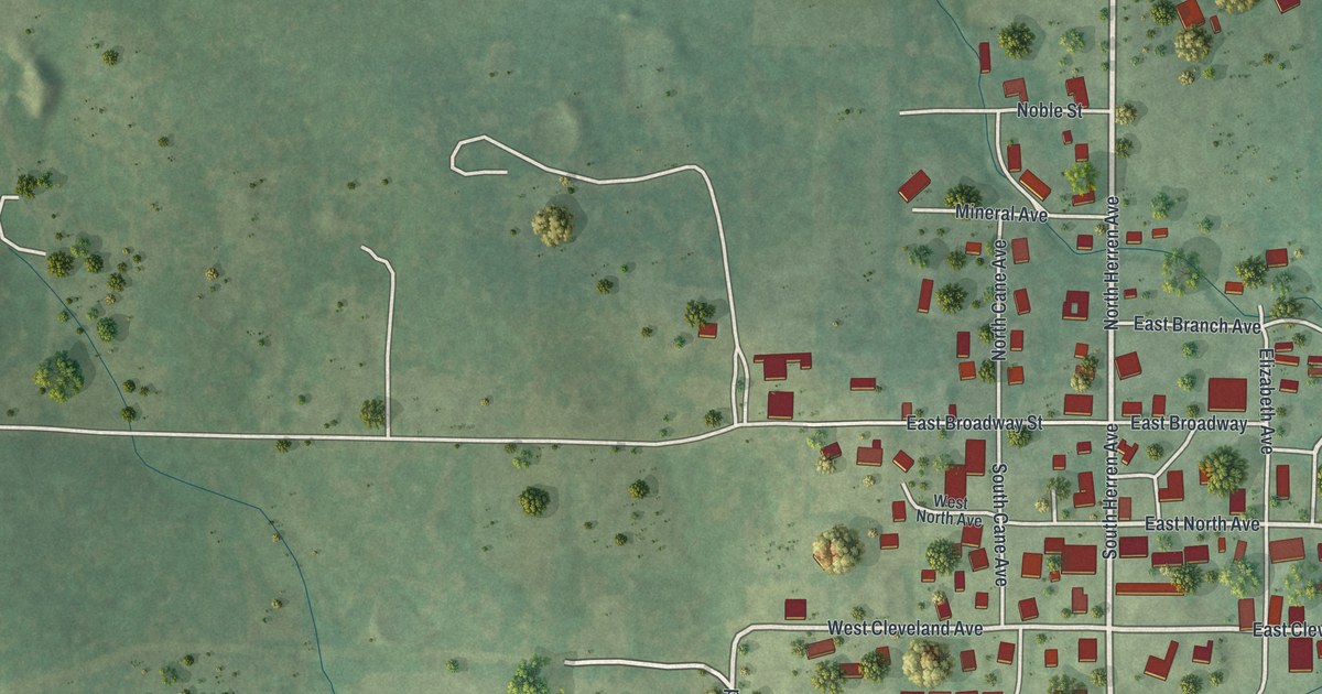 Map of Ellsinore, Missouri in 2026