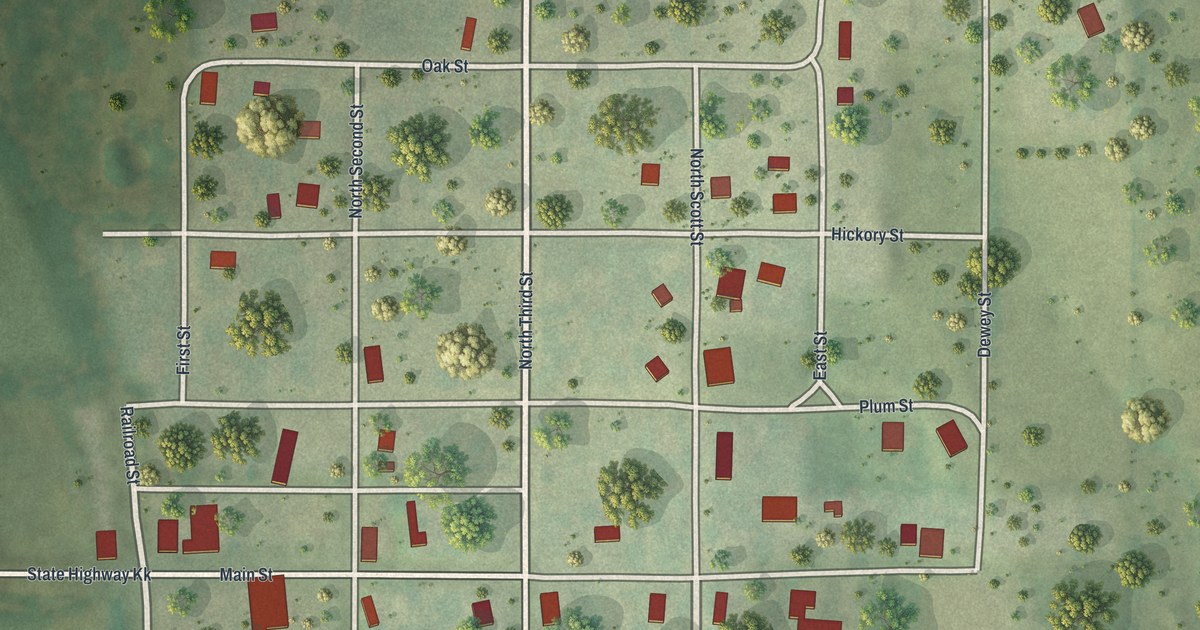 Map of Elmo, Missouri in 2026