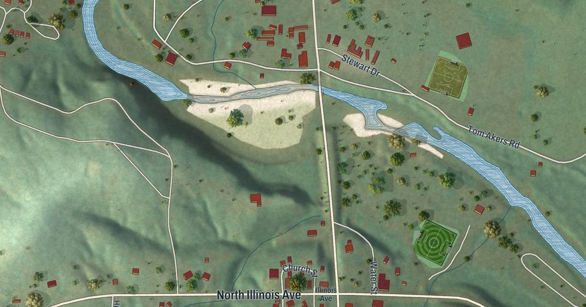 Map of Eminence, Missouri in 2026