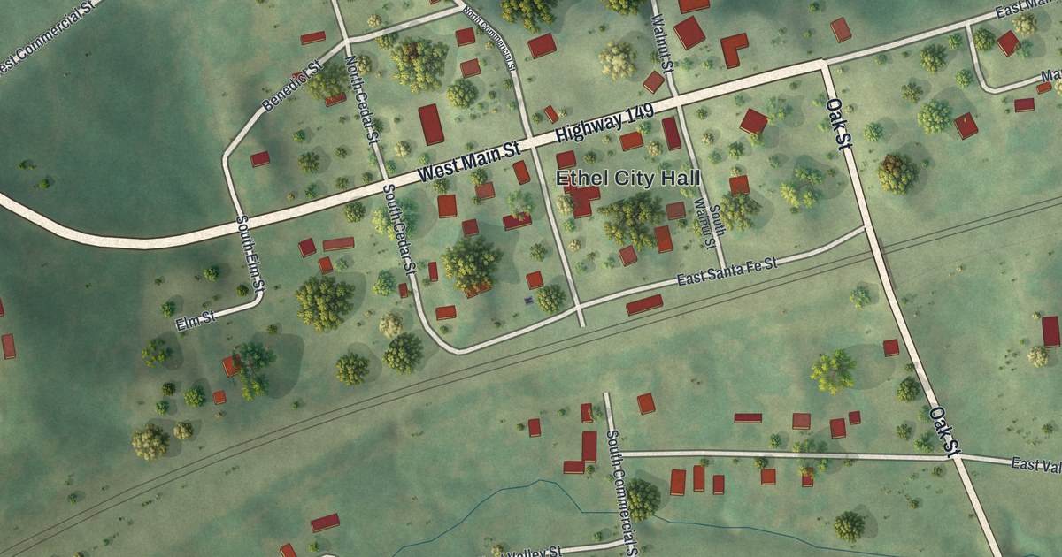 Map of Ethel, Missouri in 2026
