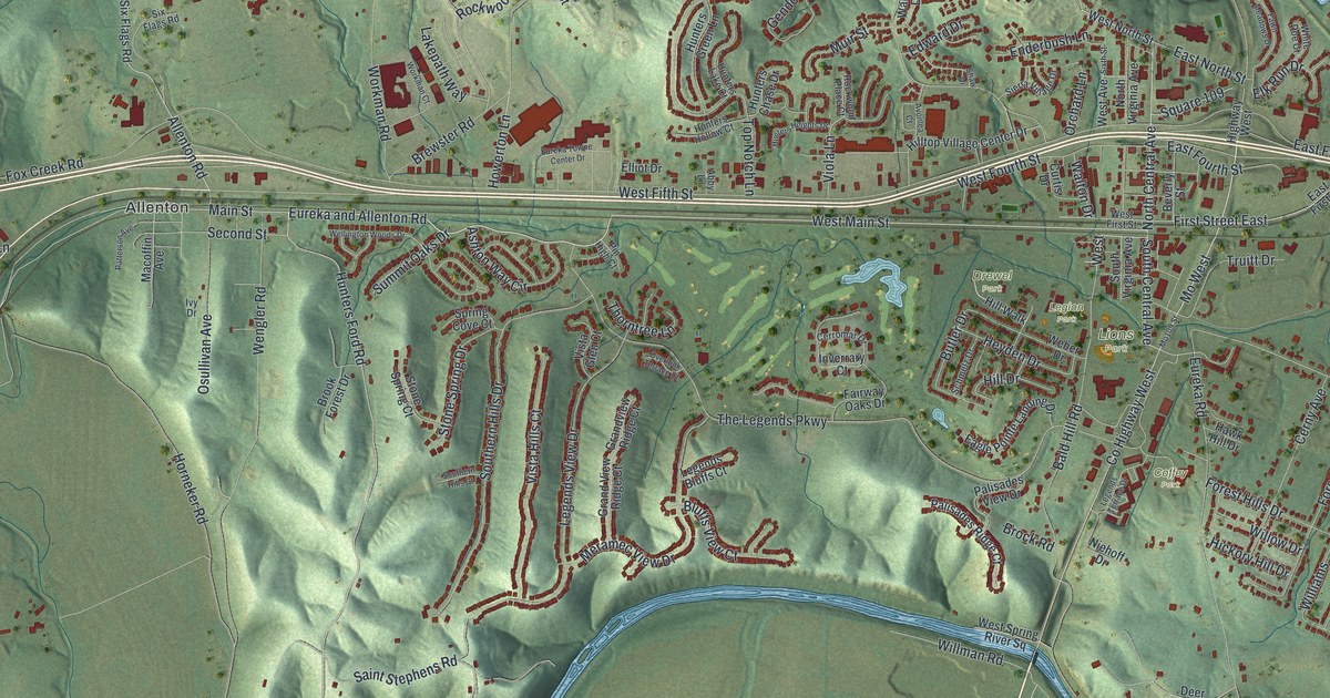 Map of Eureka, Missouri in 2026