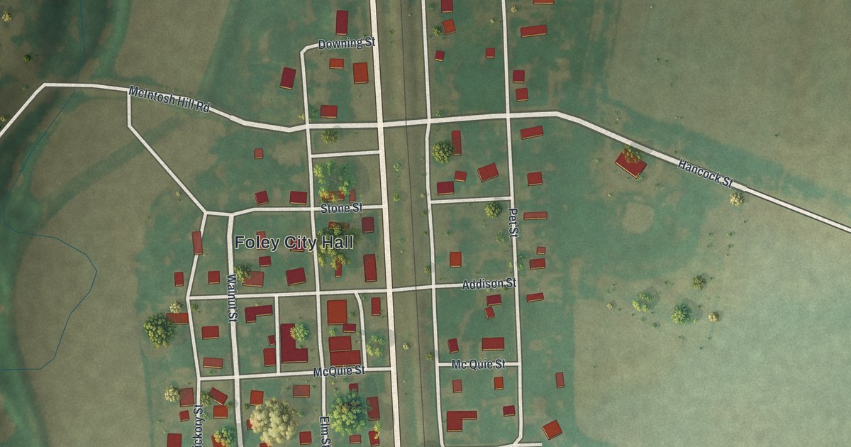 Map of Foley, Missouri in 2026