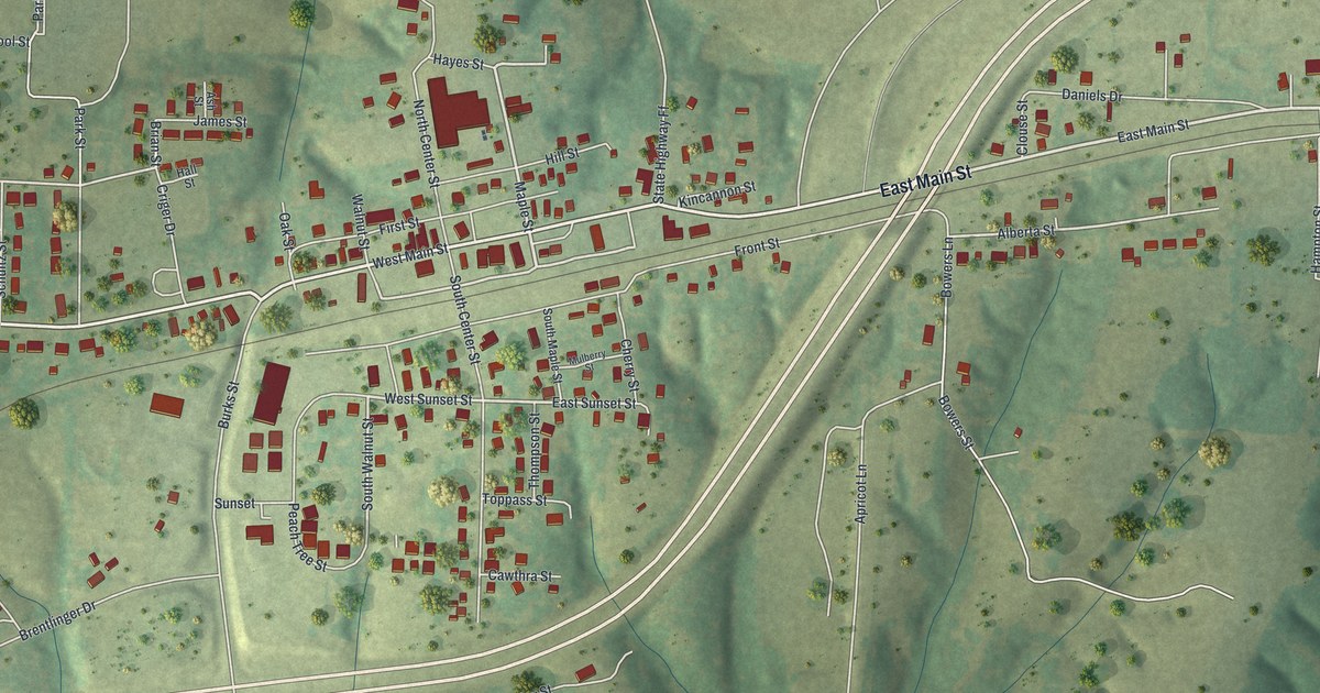 Map of Fordland, Missouri in 2026