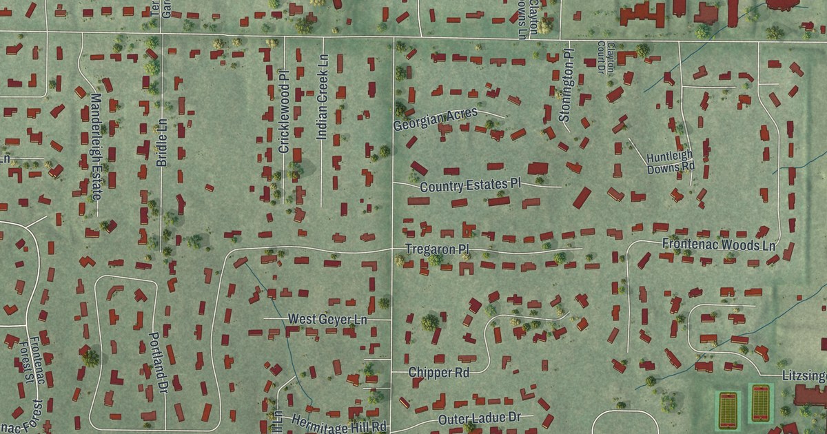 Map of Frontenac, Missouri in 2026