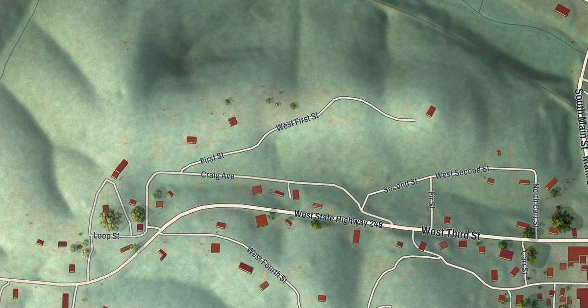 Map of Galena, Missouri in 2026