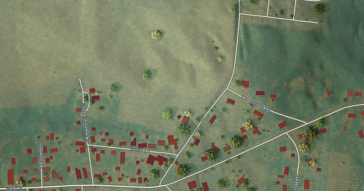 Map of Gordonville, Missouri in 2026