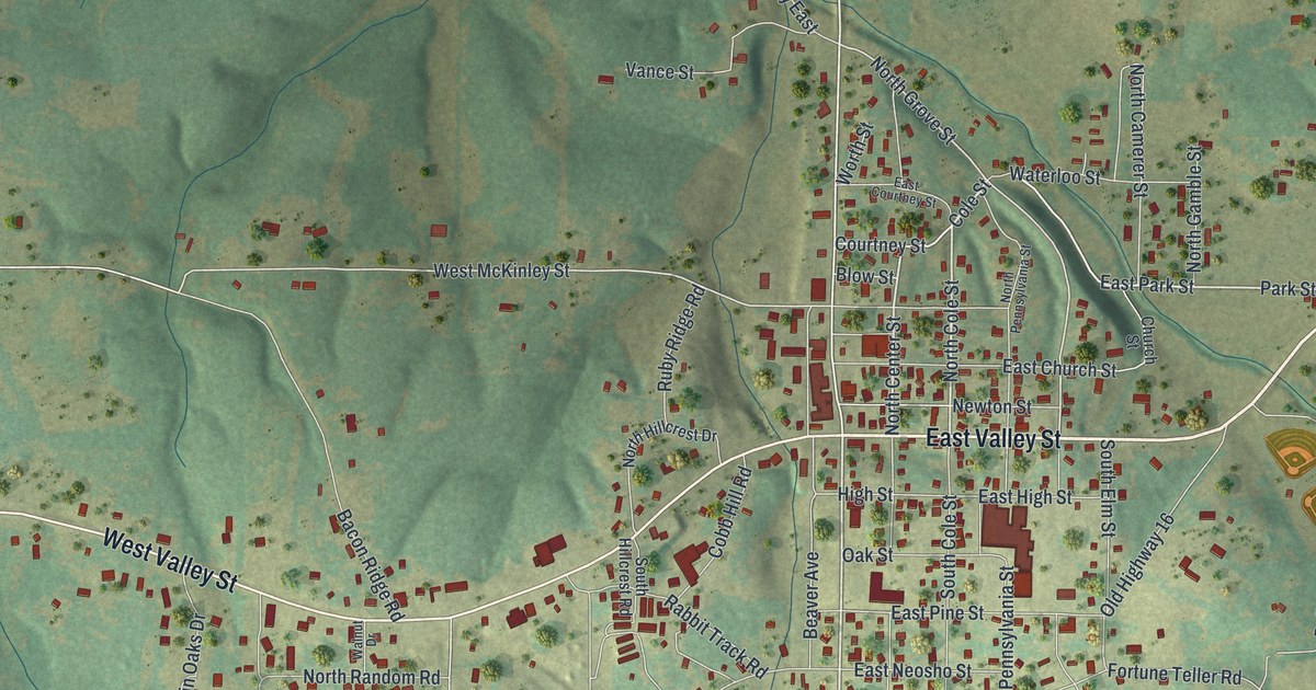 Map of Granby, Missouri in 2026