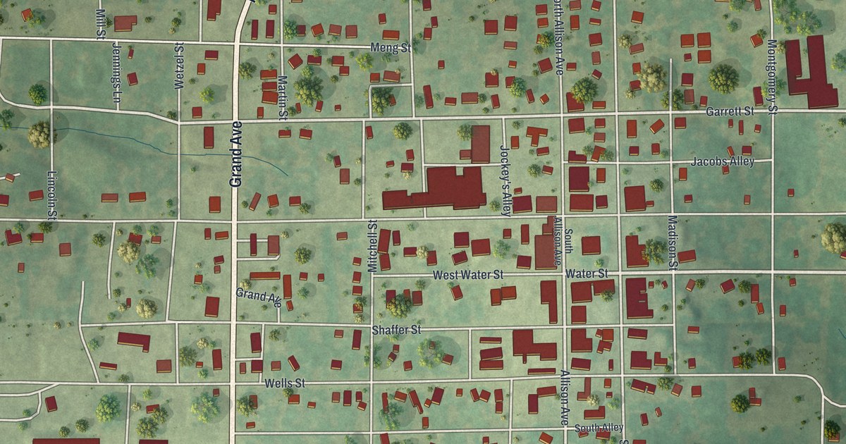 Map of Greenfield, Missouri in 2026