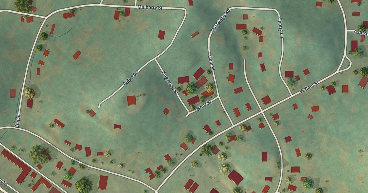 Map of Greenville, Missouri in 2026