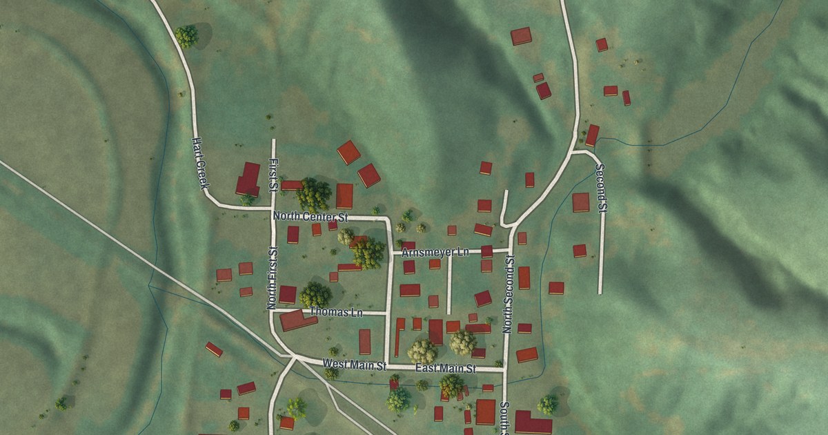 Map of Hartsburg, Missouri in 2026