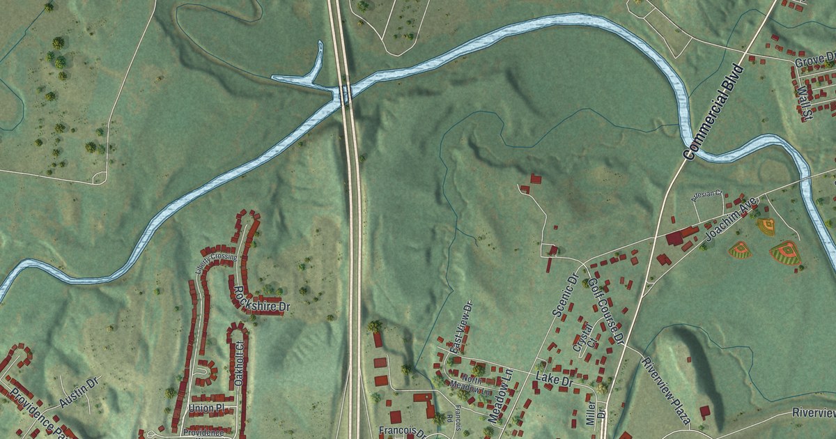 Map of Herculaneum, Missouri in 2026