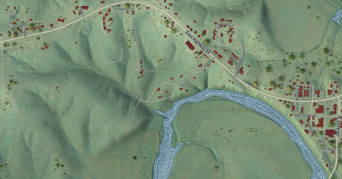 Map of Hermitage, Missouri in 2026