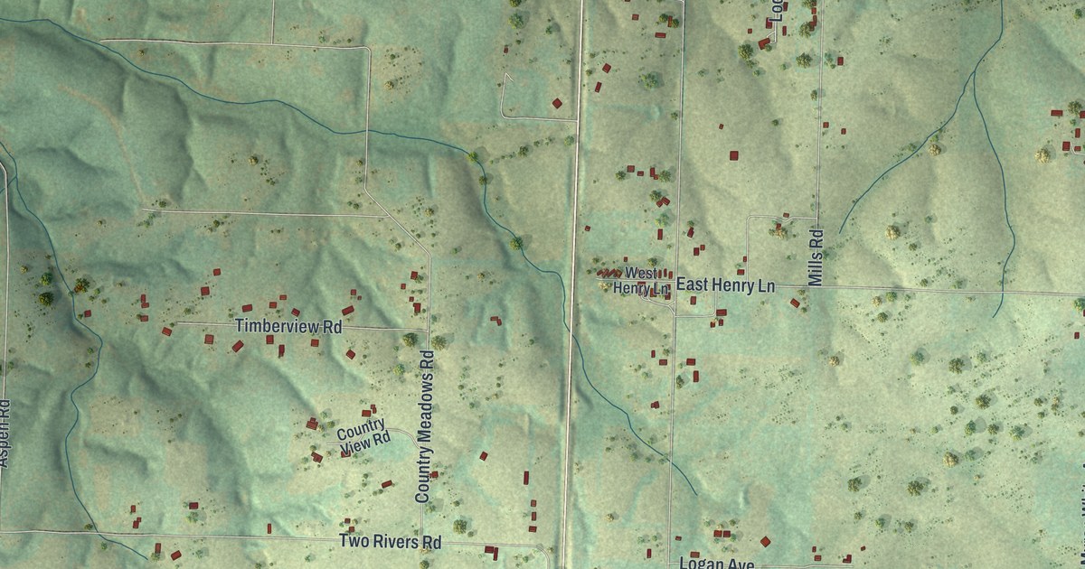 Map of Highlandville, Missouri in 2026
