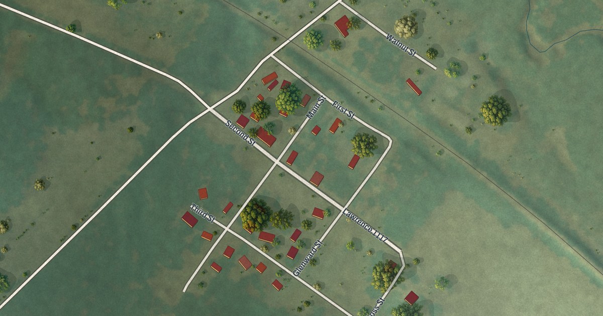 Map of Hoberg, Missouri in 2026