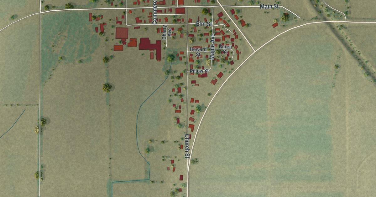 Map of Holcomb, Missouri in 2026