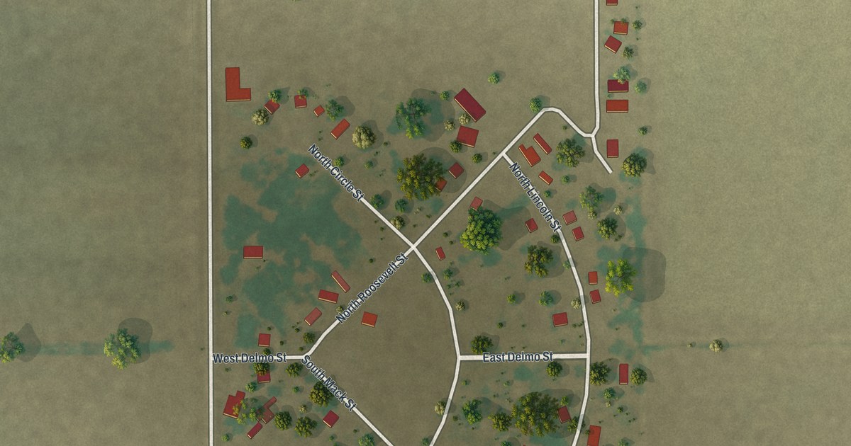 Map of Homestown, Missouri in 2026