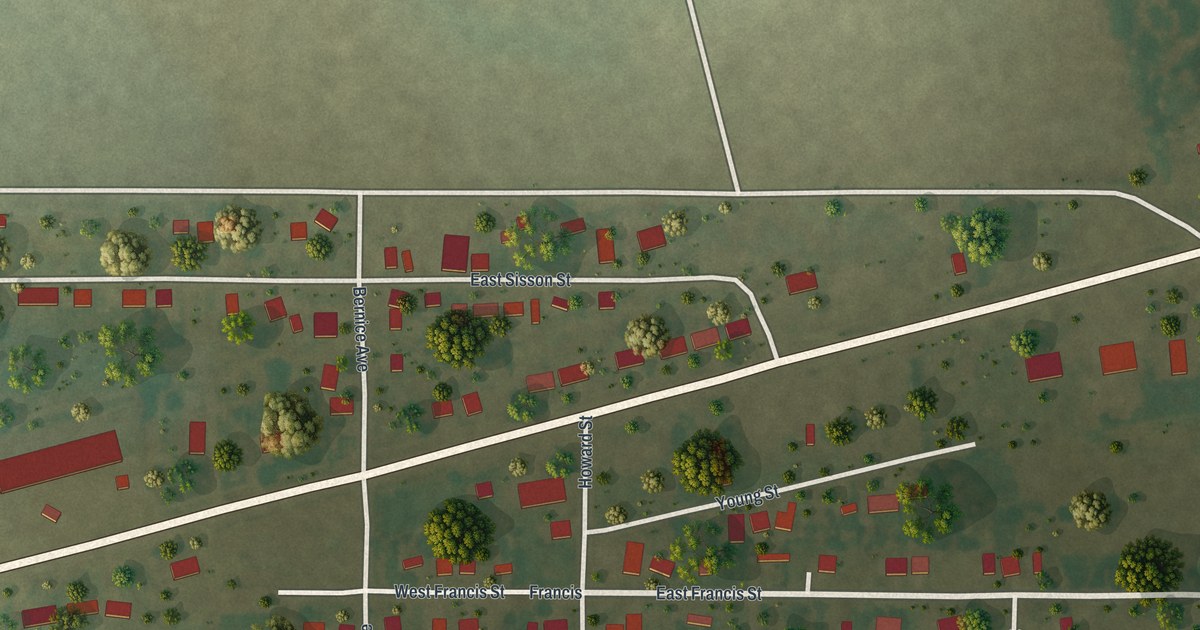 Map of Howardville, Missouri in 2026
