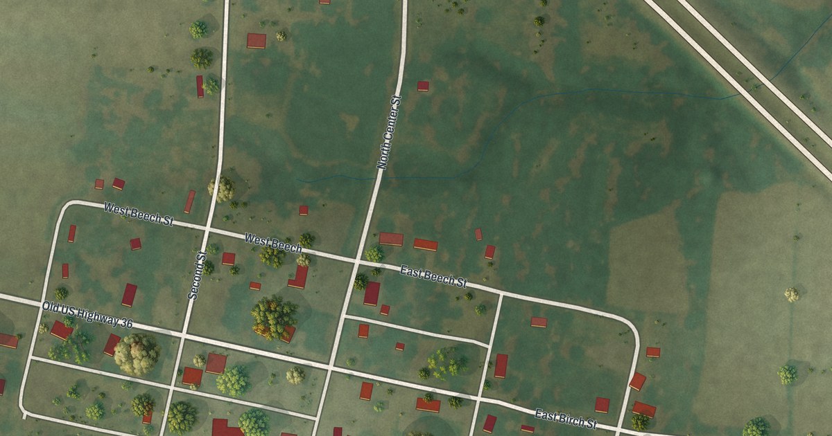 Map of Hunnewell, Missouri in 2026