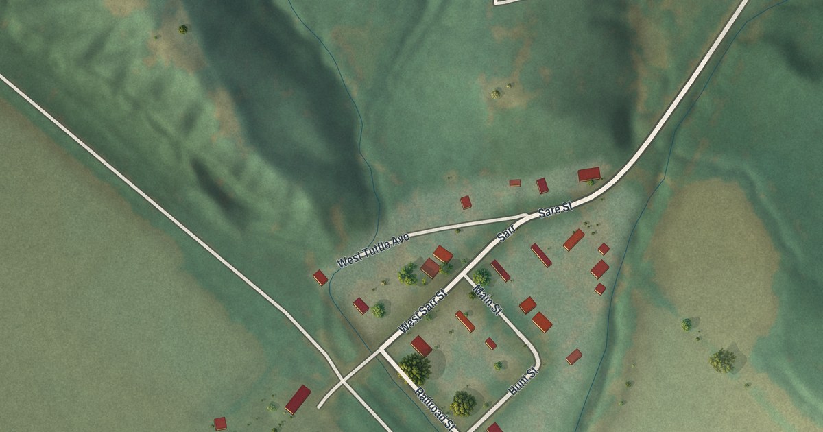 Map of Huntsdale, Missouri in 2026