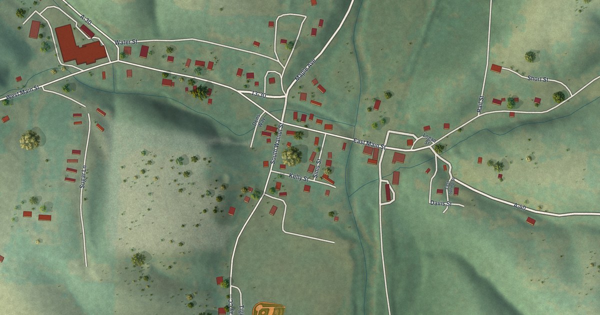 Map of Hurley, Missouri in 2026