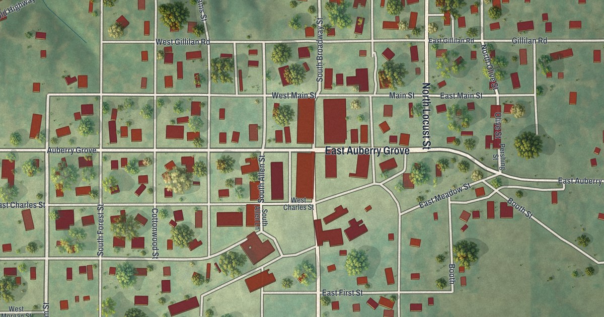 Map of Jamesport, Missouri in 2026