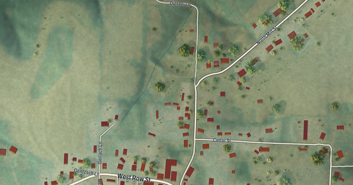 Map of Jamestown, Missouri in 2026