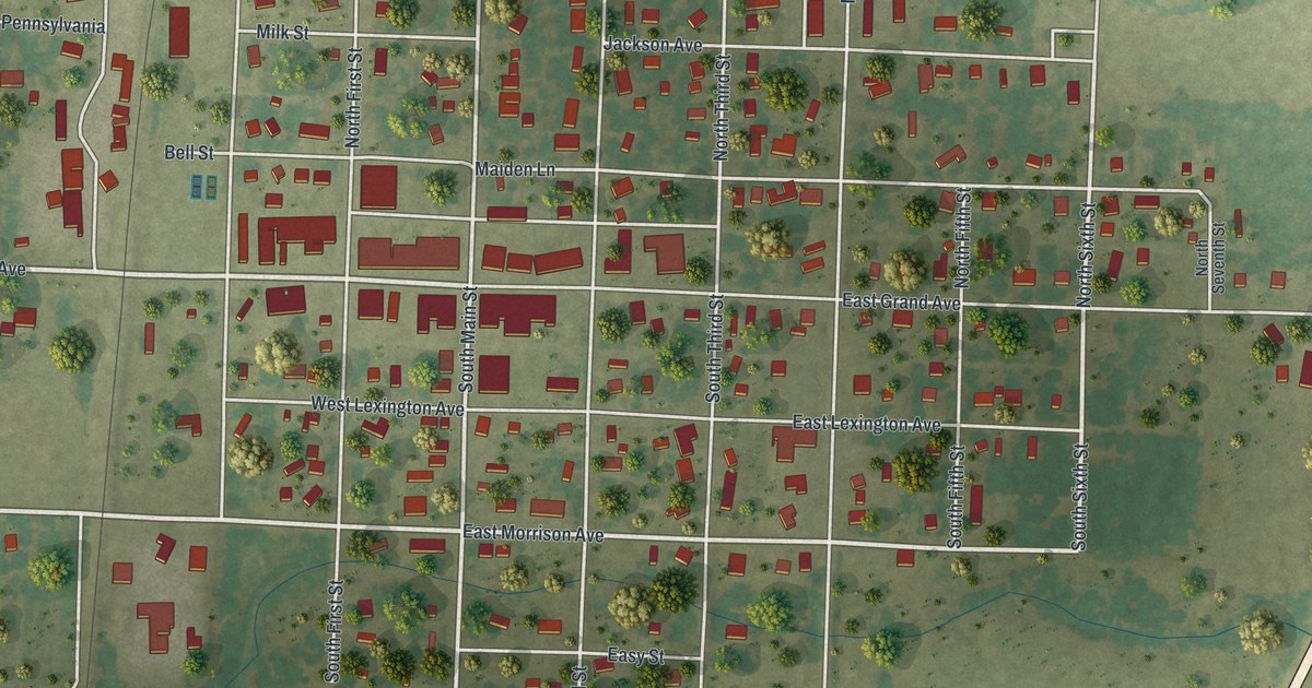 Map of Jasper, Missouri in 2026