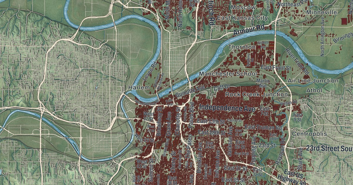 Map of Kansas City, Missouri in 2026