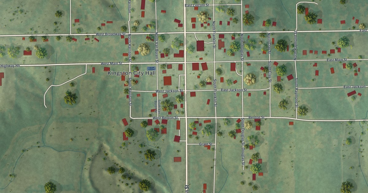 Map of Kingston, Missouri in 2026