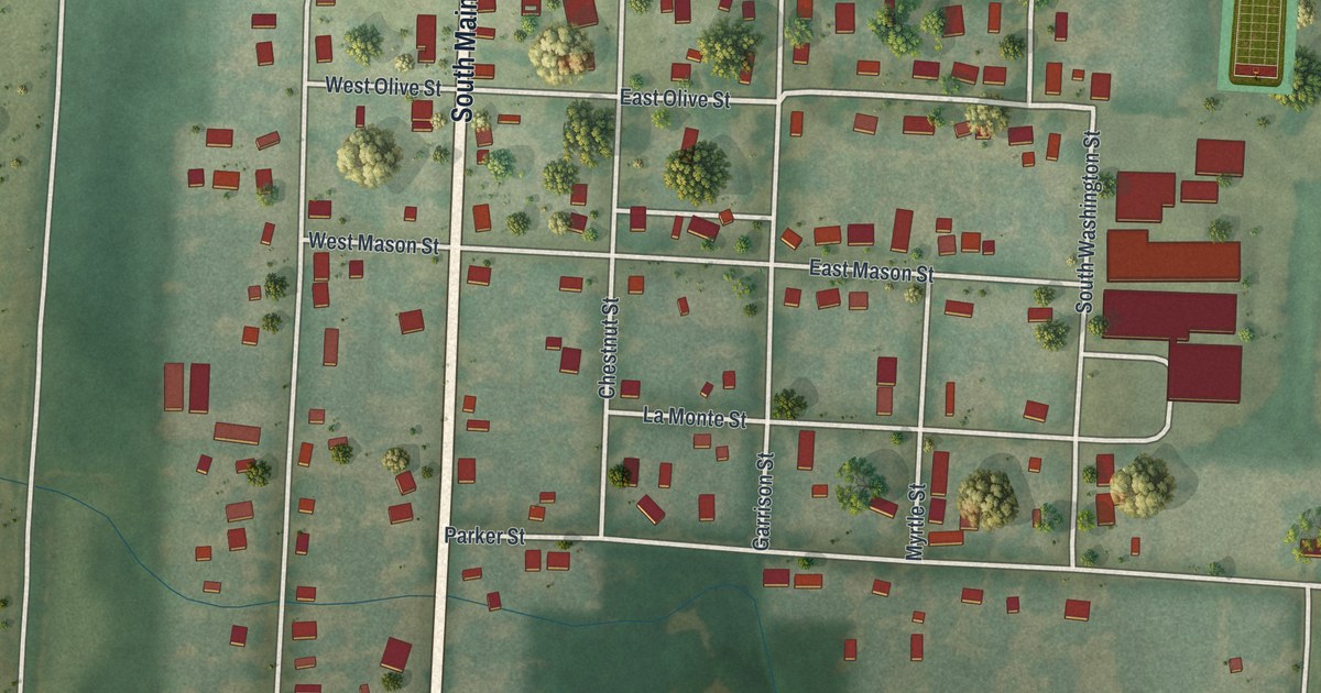 Map of La Monte, Missouri in 2026