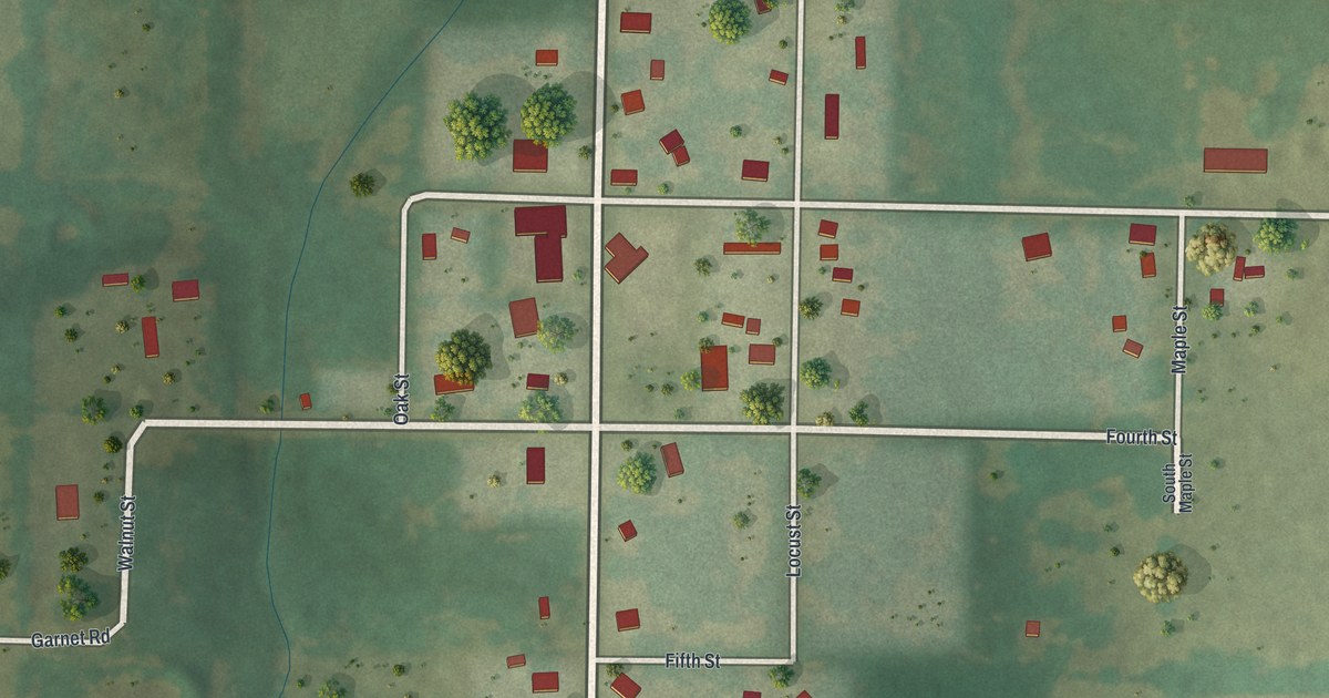 Map of La Russell, Missouri in 2026