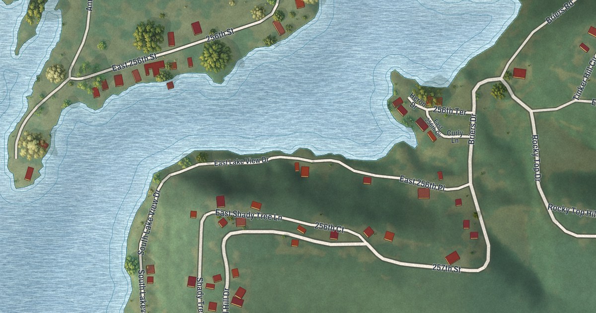 Map of Lake Annette, Missouri in 2026