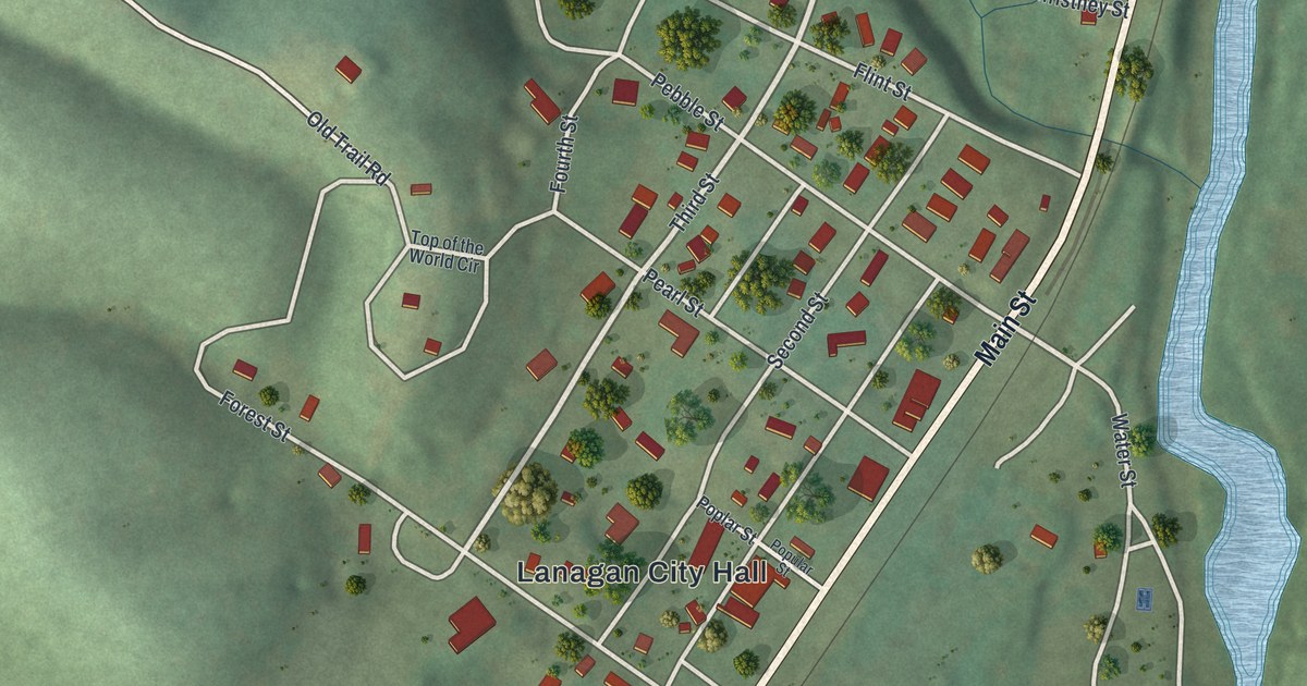 Map of Lanagan, Missouri in 2026