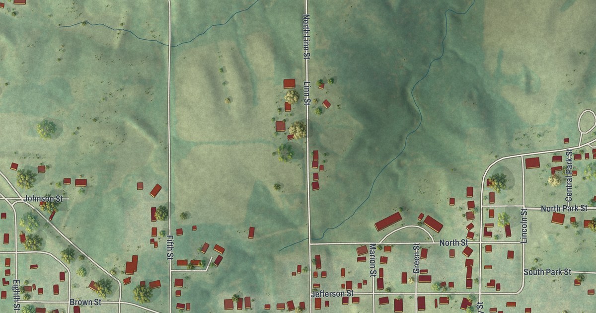 Map of Lancaster, Missouri in 2026
